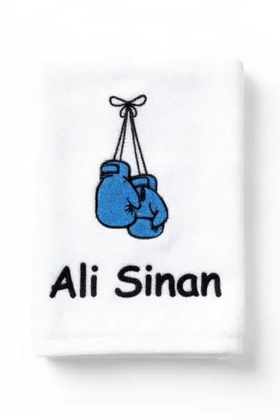 İsimli Boks Temalı Antreman Havlusu 50x90 cm