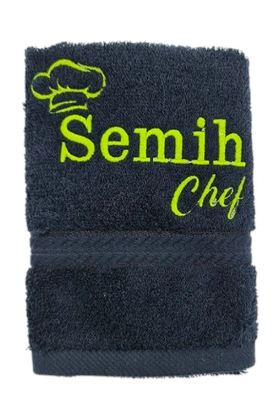 İsimli Chef Desenli Mutfak Havlusu 