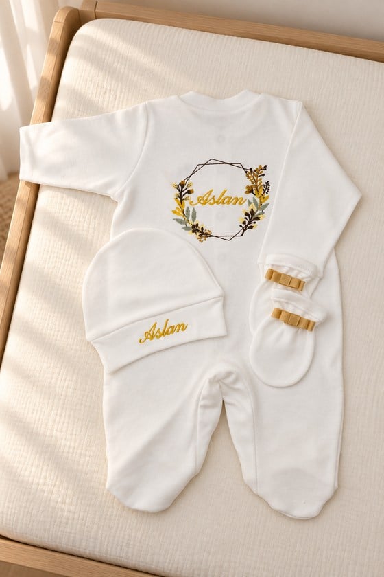 İsimli Hastane Çıkışı 3 Lü Set Çokgen Çiçeklisarı