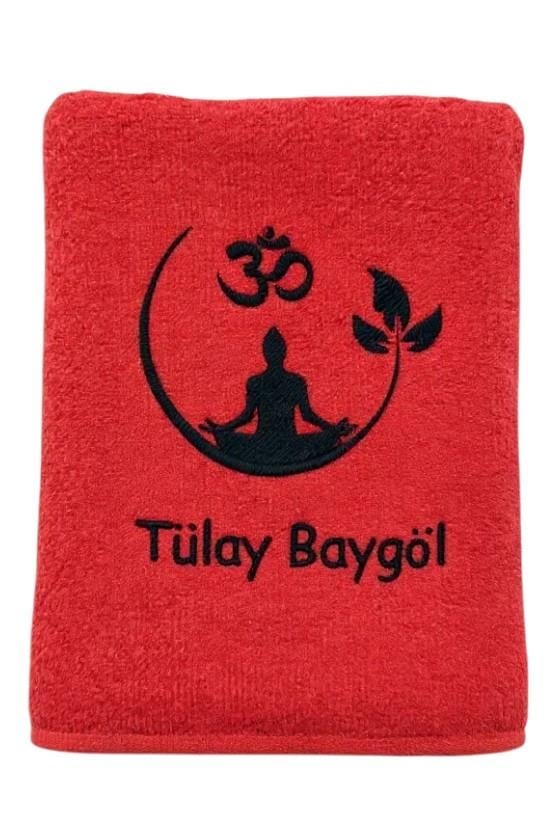 İsimli Yoga Temalı Antreman Havlusu 50x90 cm