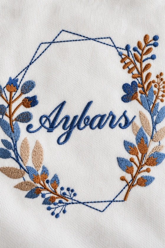 Kişiye Özel İsimli Sarı Botanik Nakışlı Pamuk Bebek Battaniyesi – 85 × 95 