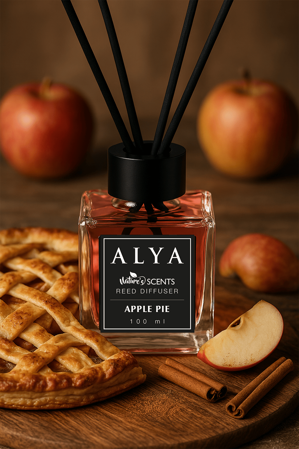 Nature's Scents Apple Pie Bambu Çubuklu Oda Kokusu- Elmalı Tart Kokusu