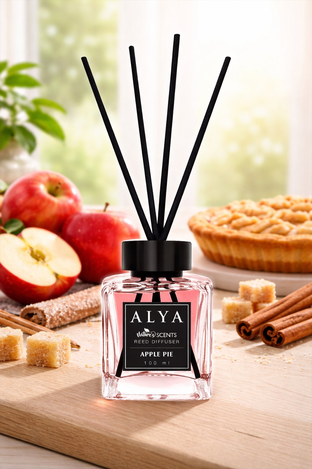 Nature's Scents Apple Pie Bambu Çubuklu Oda Kokusu- Elmalı Tart Kokusu