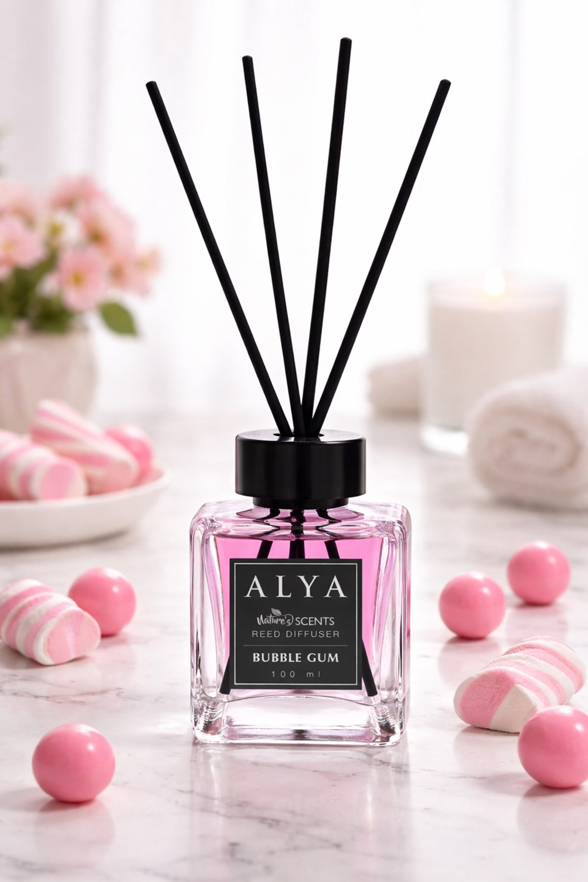 Nature's Scents Bubble Gum Bambu Çubuklu Oda Kokusu