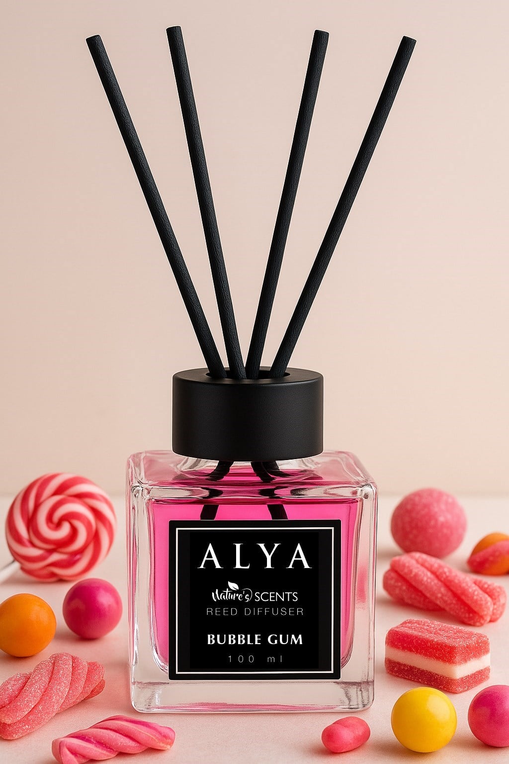 Nature's Scents Bubble Gum Bambu Çubuklu Oda Kokusu