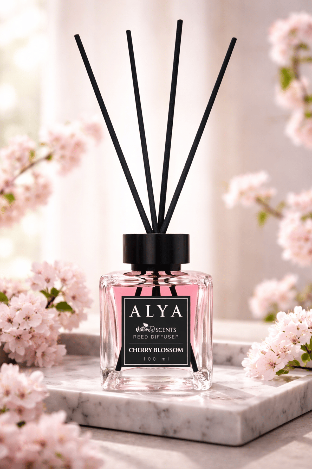 Nature's Scents Cherry Blossom Bambu Çubuklu Oda Kokusu- Kiraz Çekirdeği Kokusu