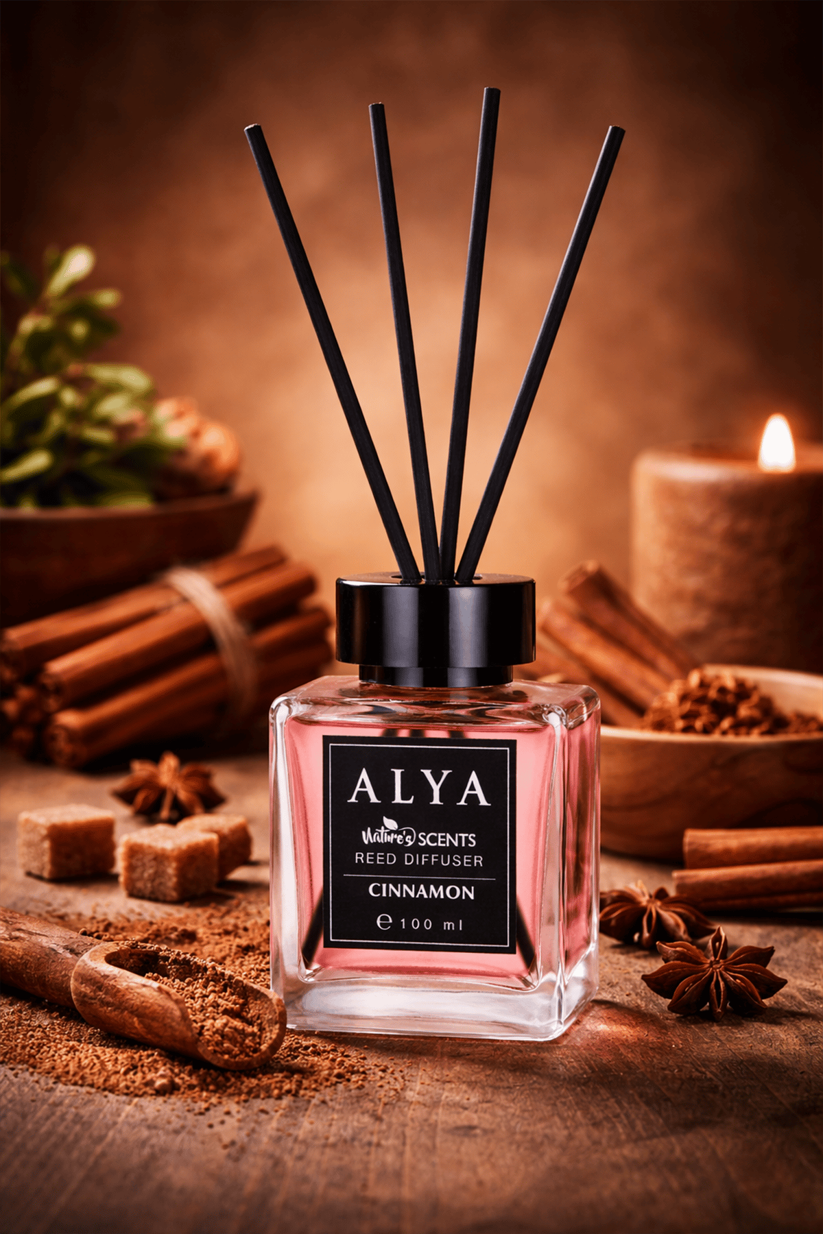 Nature's Scents Cinnamon Bambu Çubuklu Oda Kokusu- Tarçın Kokusu