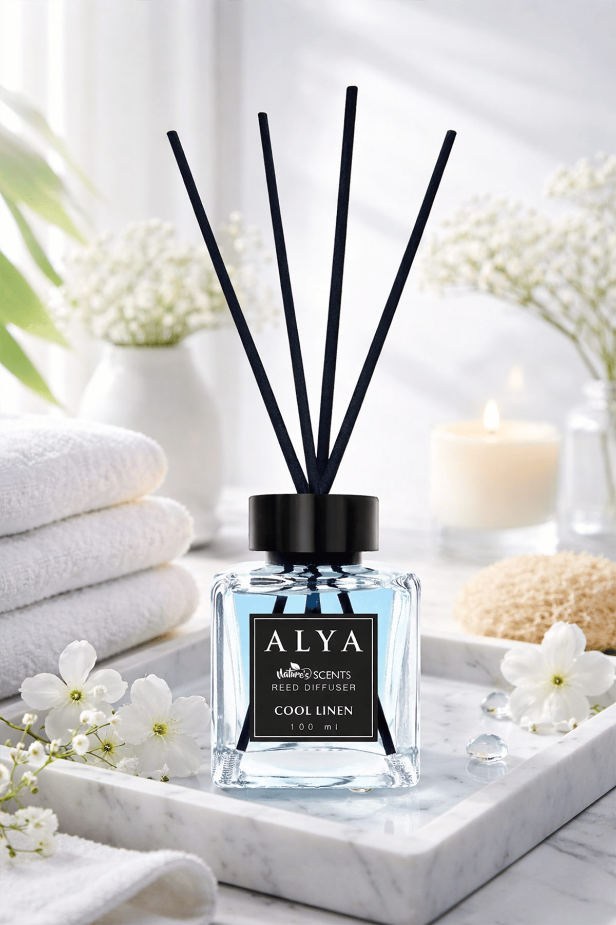 Nature's Scents Cool Linen Bambu Çubuklu Oda Kokusu