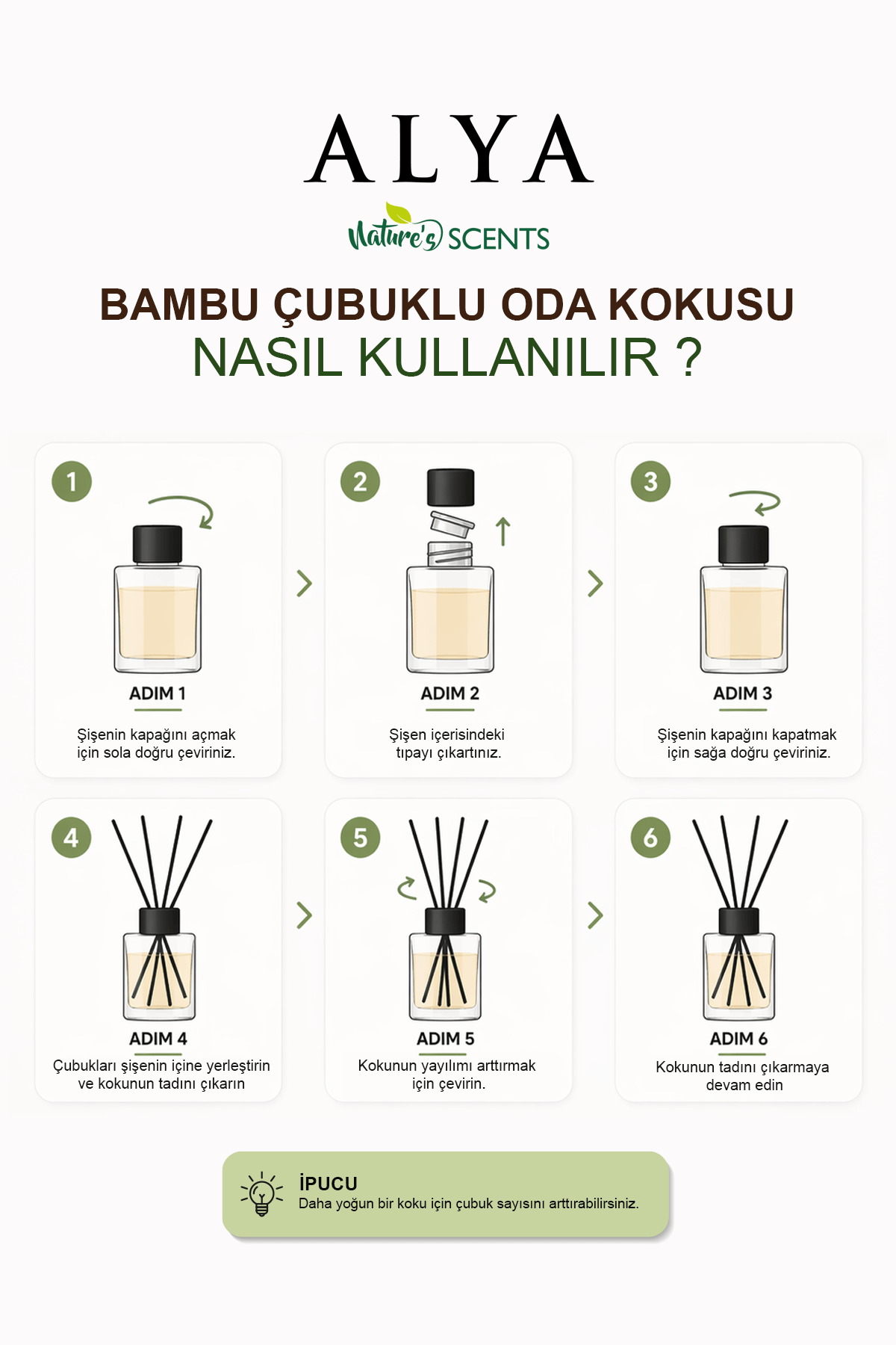 Nature's Scents Gardenia Bambu Çubuklu Oda Kokusu- Gardenya Kokusu