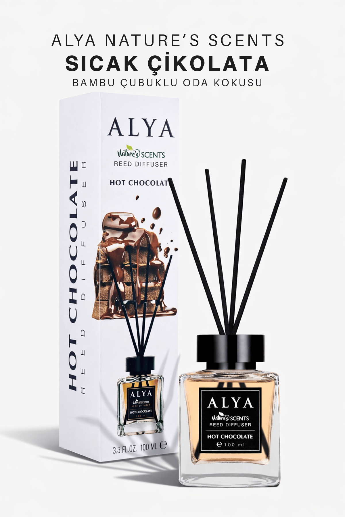 Nature's Scents Hot Chocolate Bambu Çubuklu Oda Kokusu- Sıcak Çikolata Kokusu