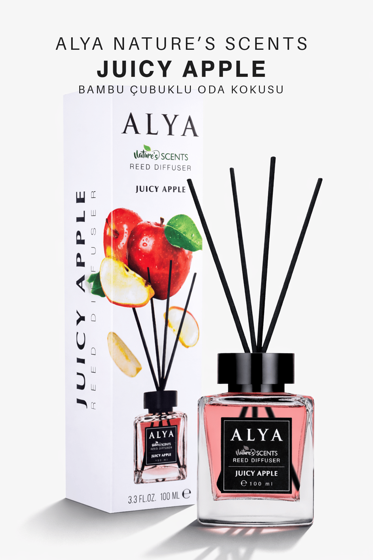Nature's Scents Juicy Apple Bambu Çubuklu Oda Kokusu- Elma Kokusu