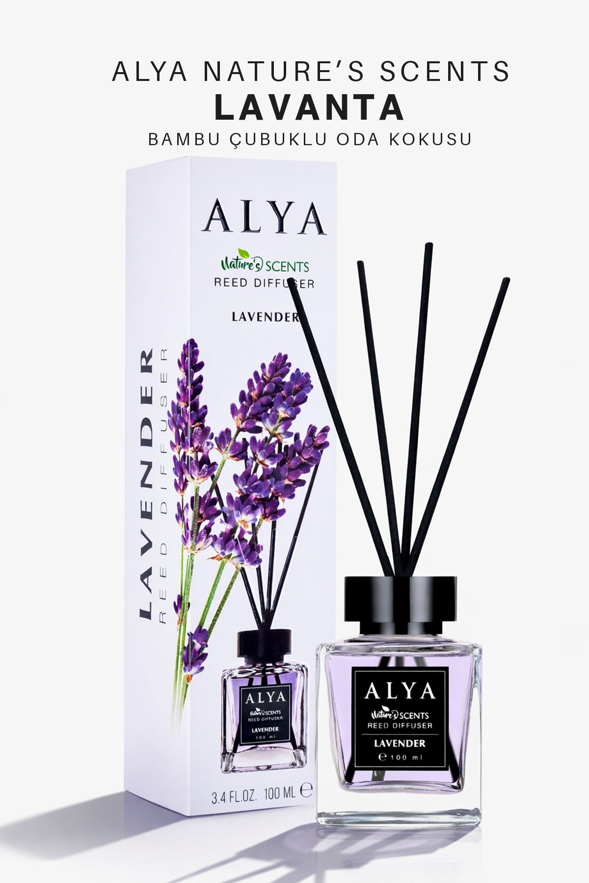 Nature's Scents Lavender Bambu Çubuklu Oda Kokusu - Lavanta Kokusu