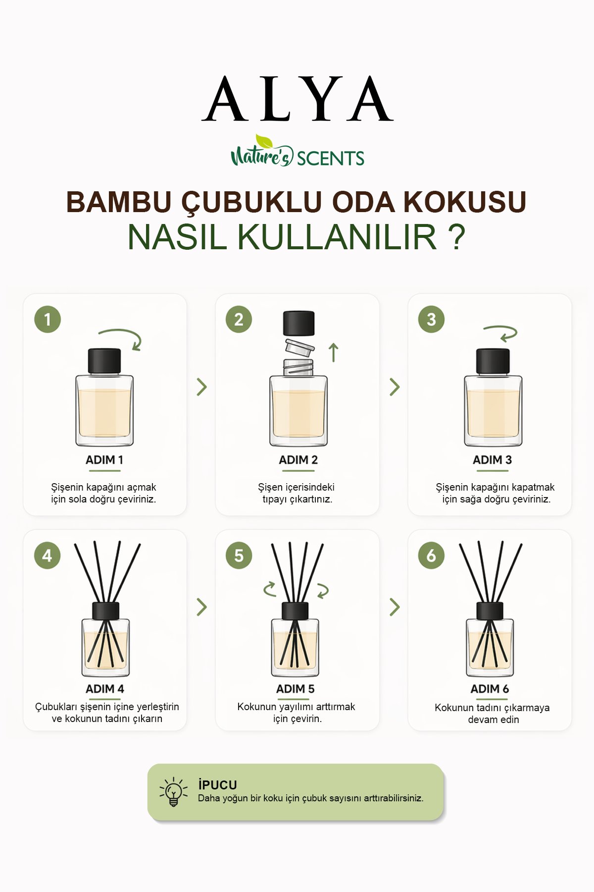 Nature's Scents Lavender Bambu Çubuklu Oda Kokusu - Lavanta Kokusu