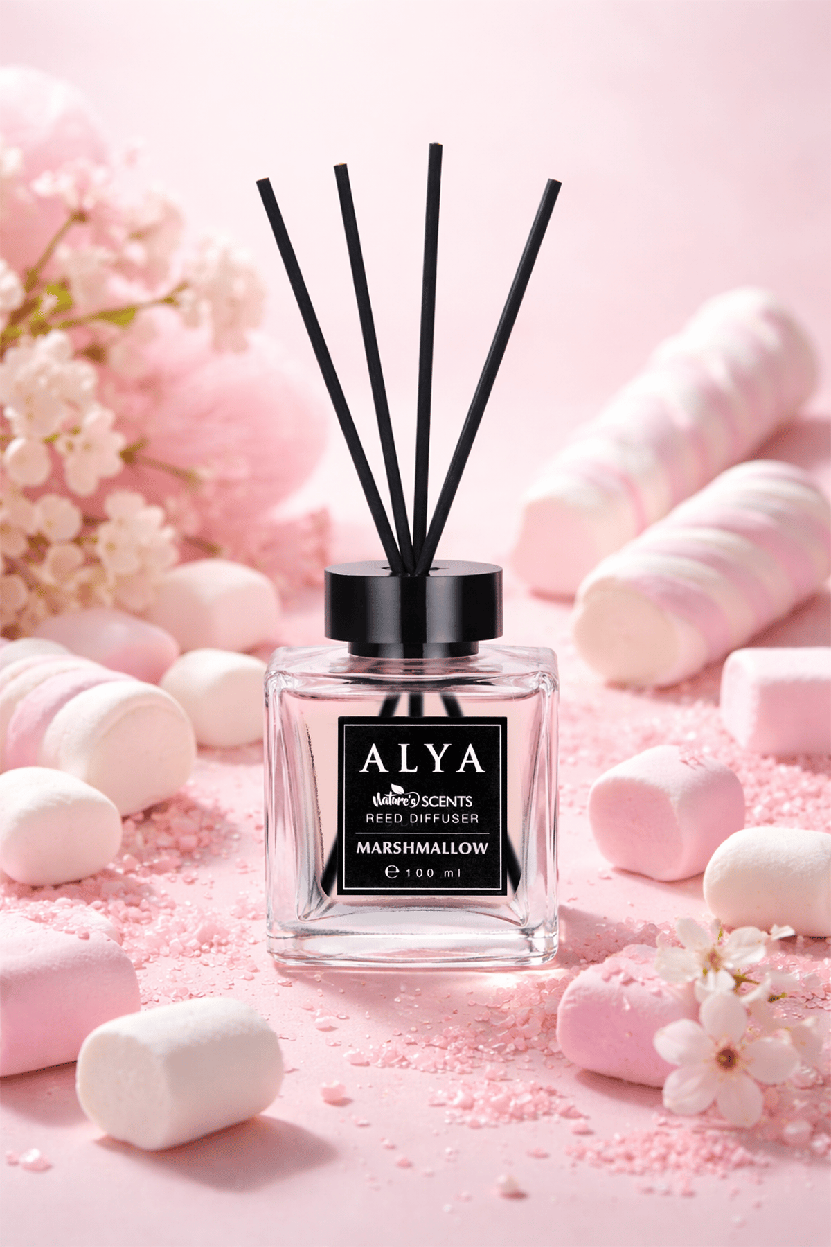 Nature's Scents Marshmallow Bambu Çubuklu Oda Kokusu