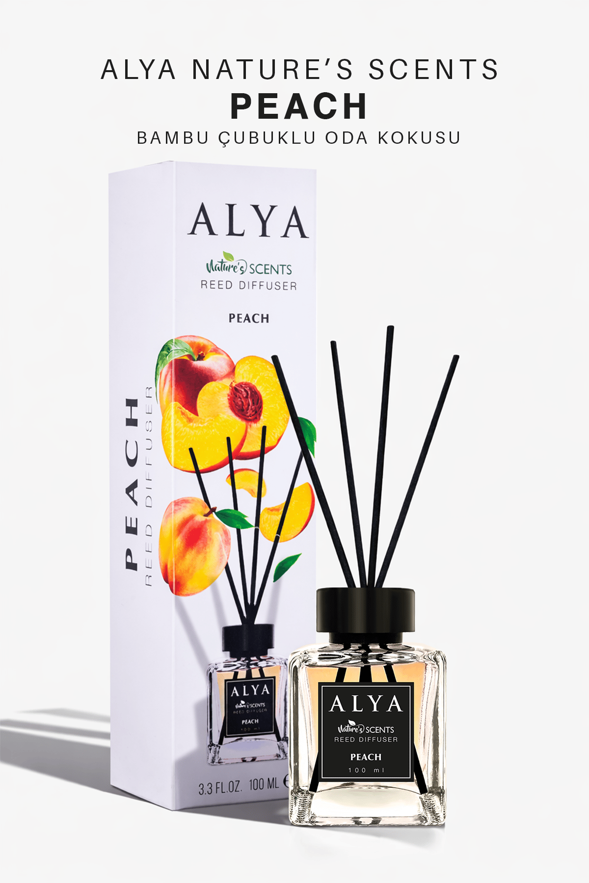 Nature's Scents Peach Bambu Çubuklu Oda Kokusu- Şeftali Kokusu