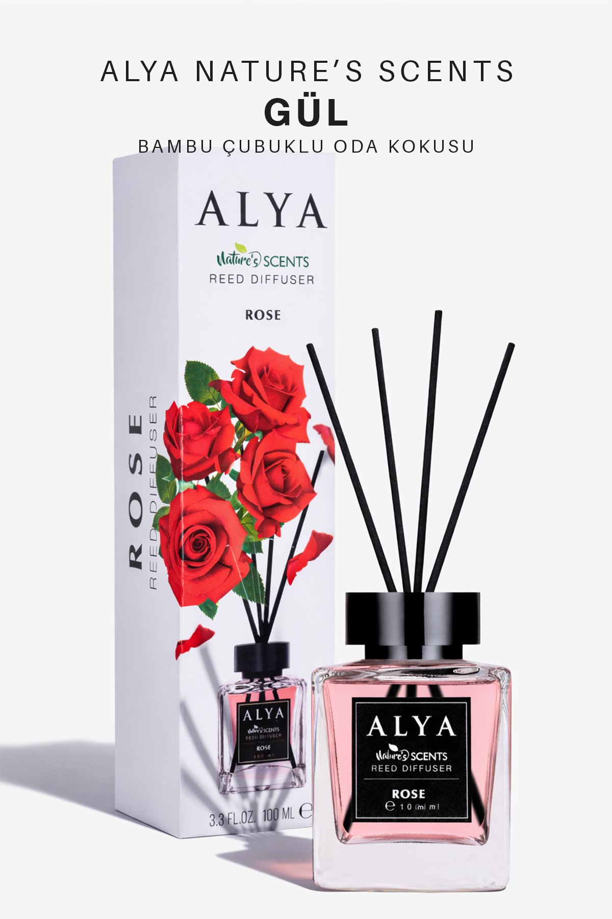 Nature's Scents Rose Bambu Çubuklu Oda Kokusu- Gül Kokusu