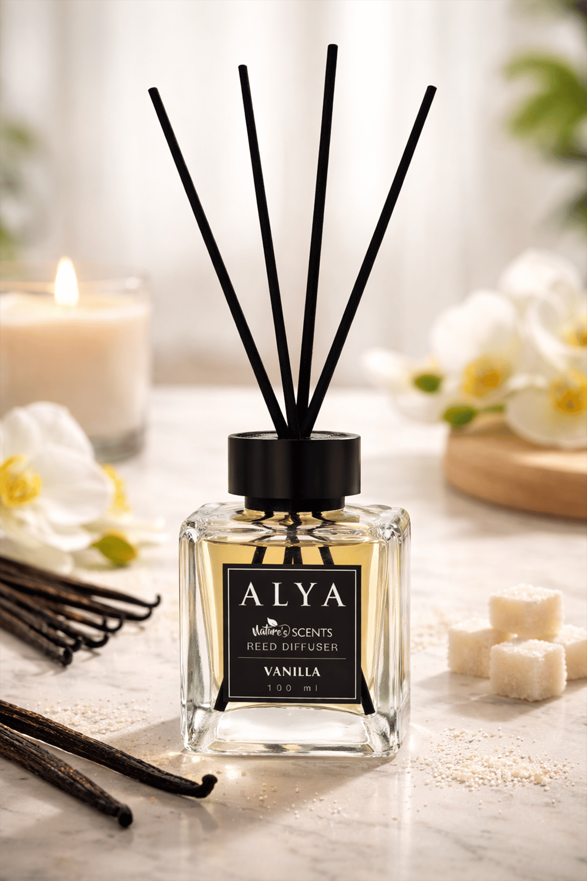 Nature's Scents Vanilla Bambu Çubuklu Oda Kokusu - Vanilya Kokusu
