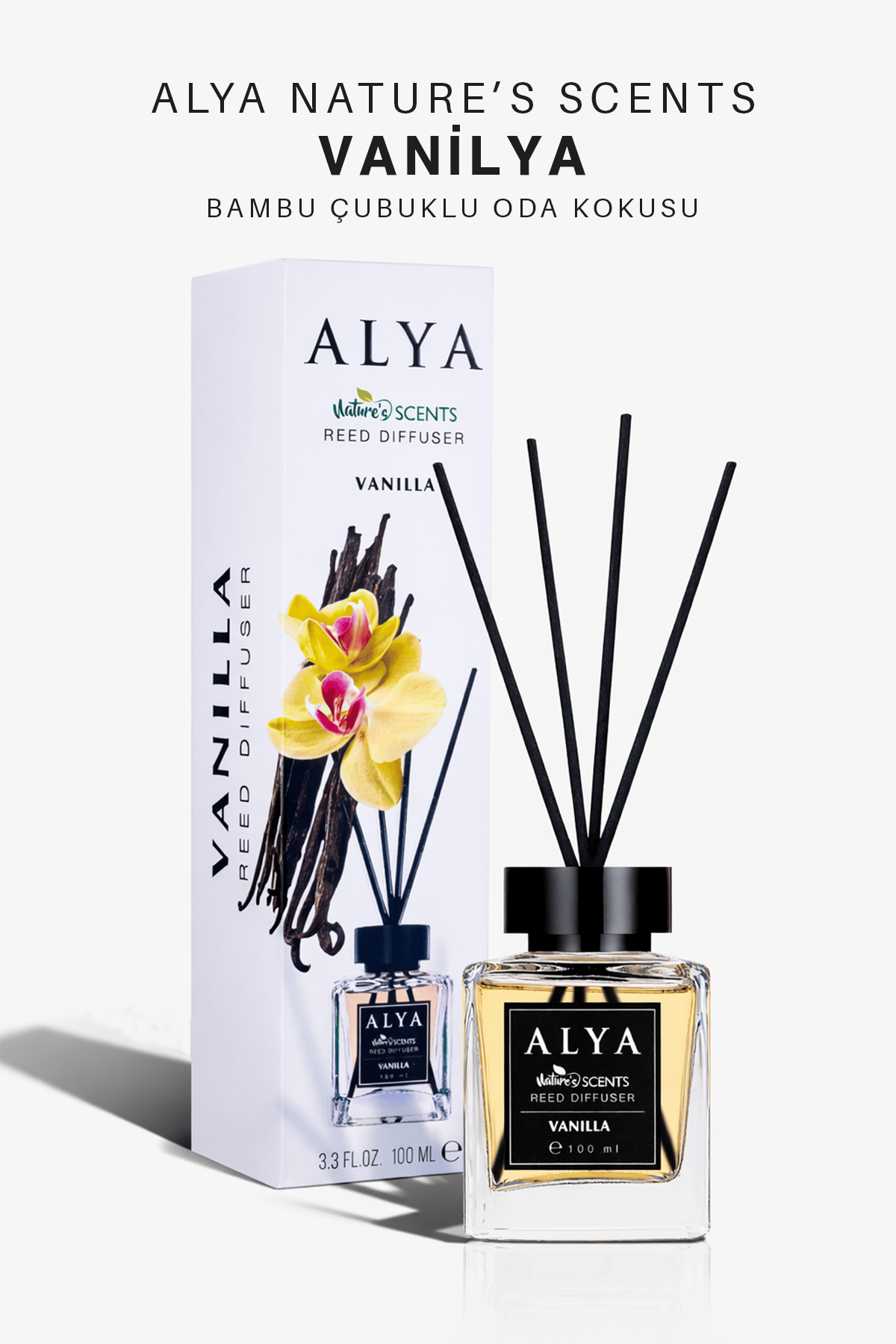 Nature's Scents Vanilla Bambu Çubuklu Oda Kokusu - Vanilya Kokusu