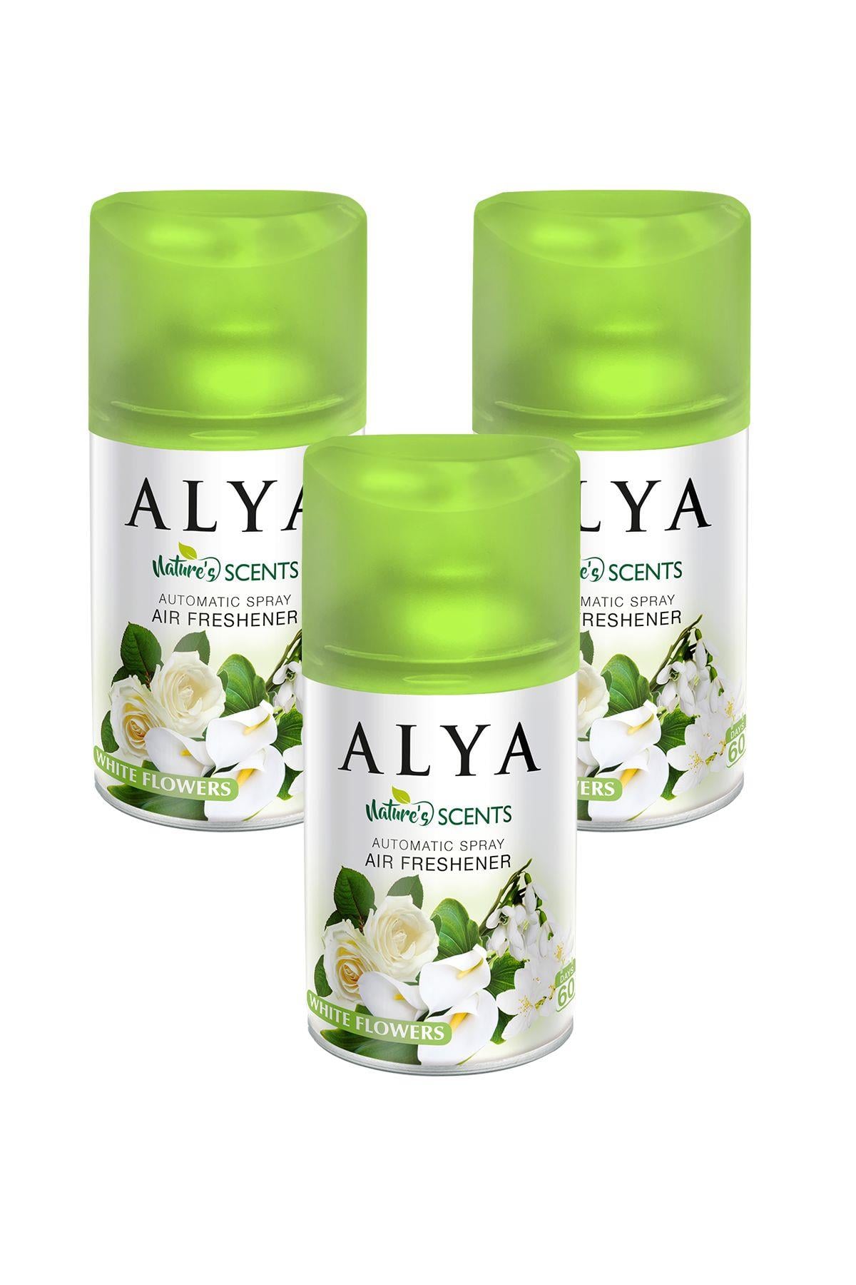 Nature's Scents White Flowers- Beyaz Çiçekler  Oda Kokusu Yedek Makine Spreyi 250 ml x3 adet