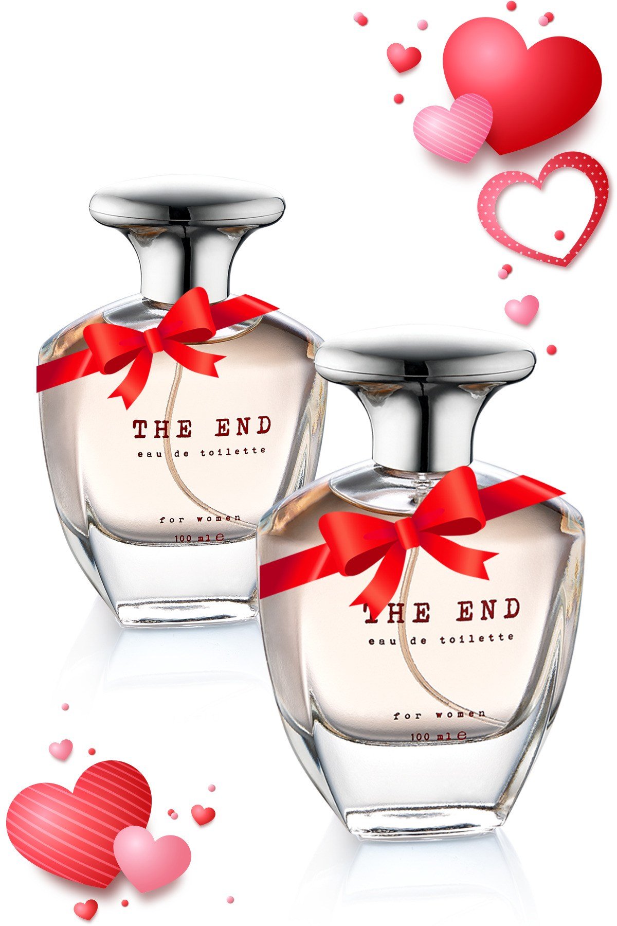 Sevgililer Günü Özel Edt Kadın Parfüm Seti 100 ml  X 2 Adet