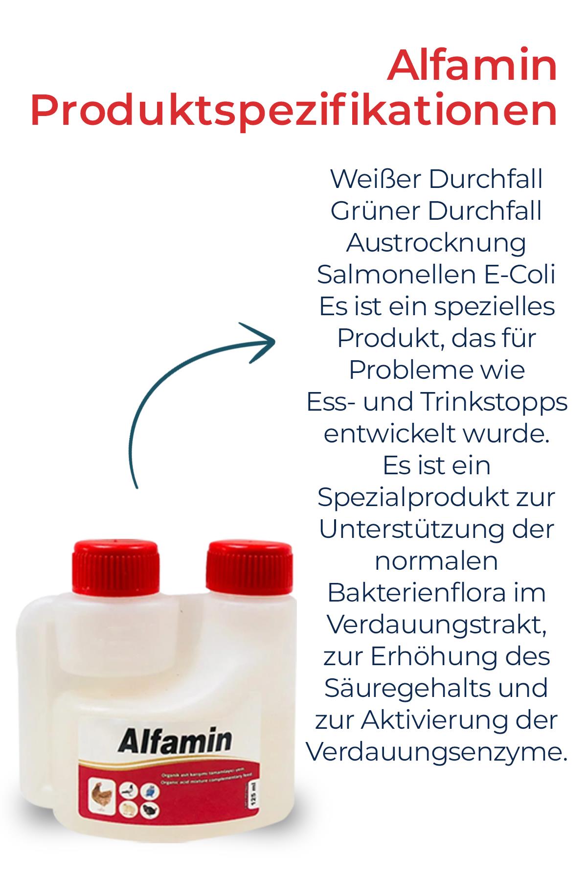 3 Geflügel Set 125ml Neftor Wheeze - Alfamin Diarrhoe - Farmatom Vitamin