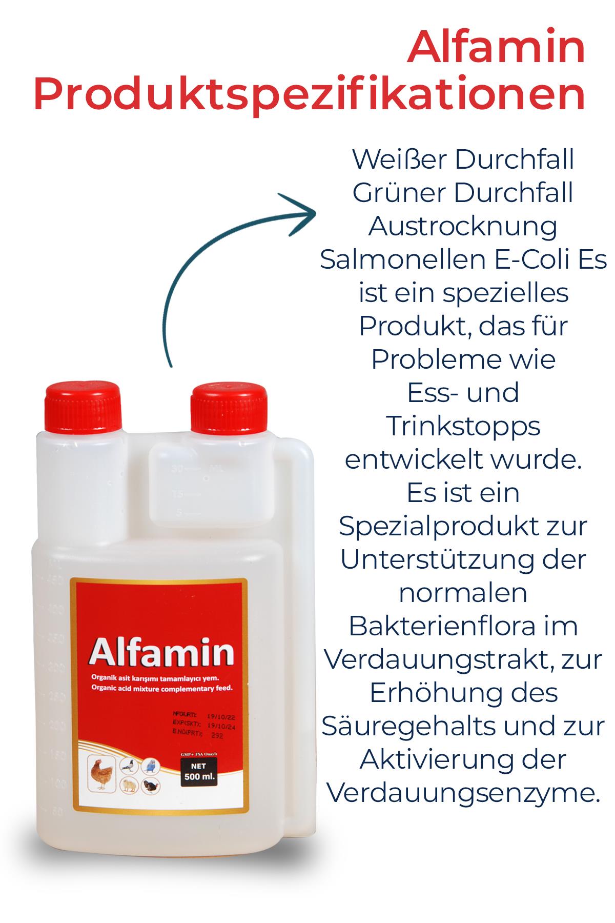 3 Geflügel Set 1Liter Neftor Keuchhusten - Alfamin Durchfall - Farmatom Vitamin