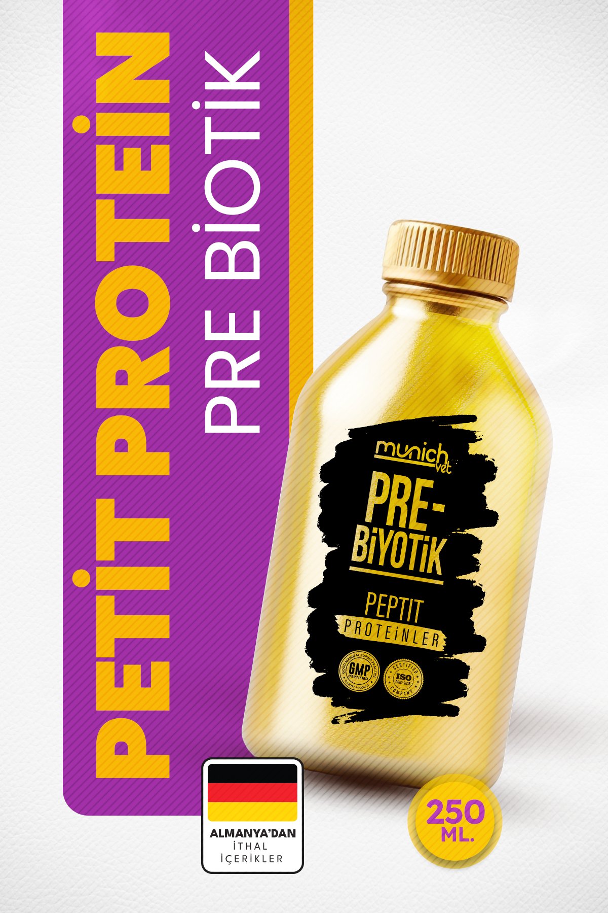 Altın Şişe Pettit Protein ve Prebiotik 250 ml 