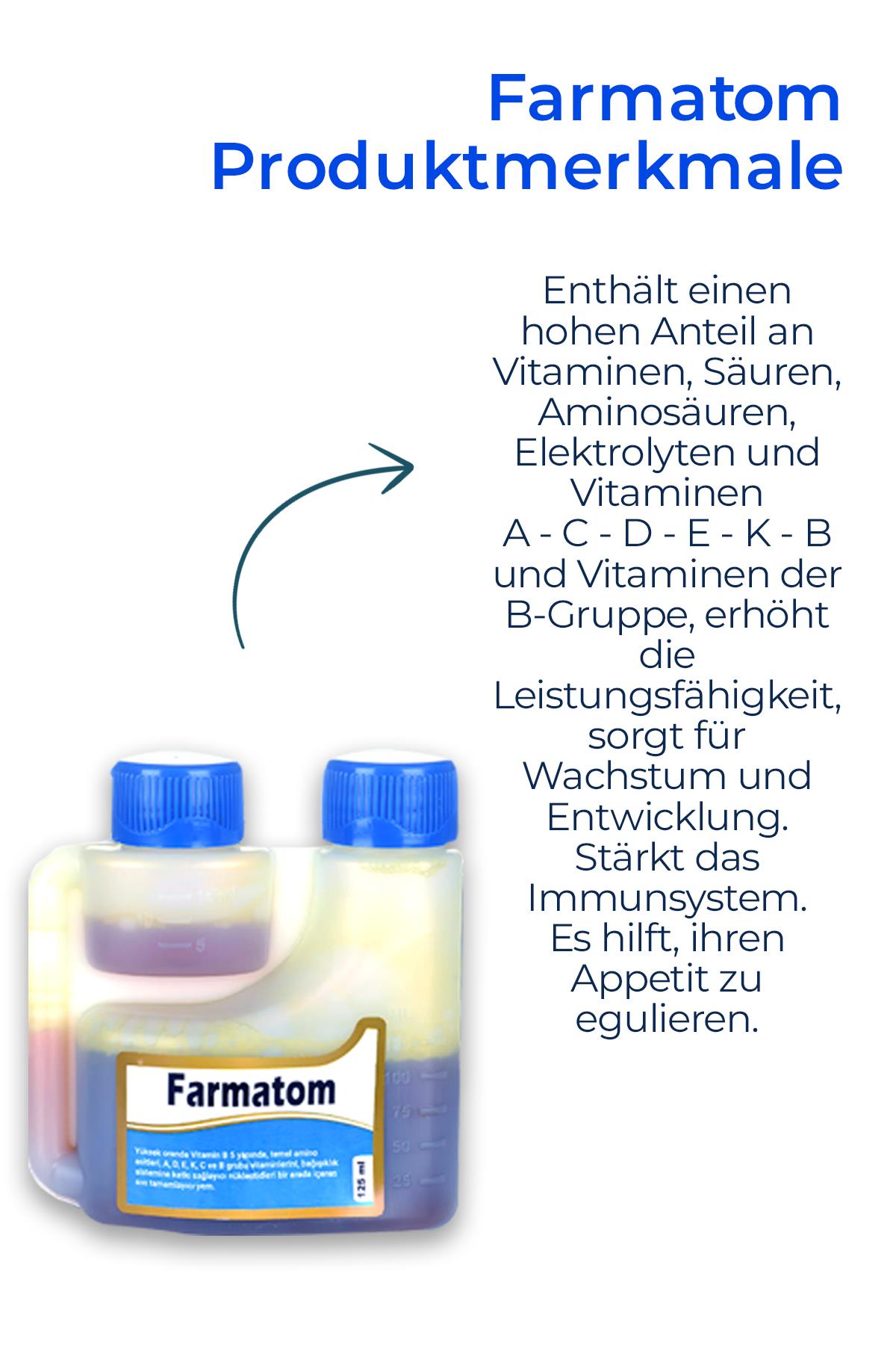 Geflügel 2er Set 125ml Alfamin Durchfall 125 ml Farmatom Vitamin
