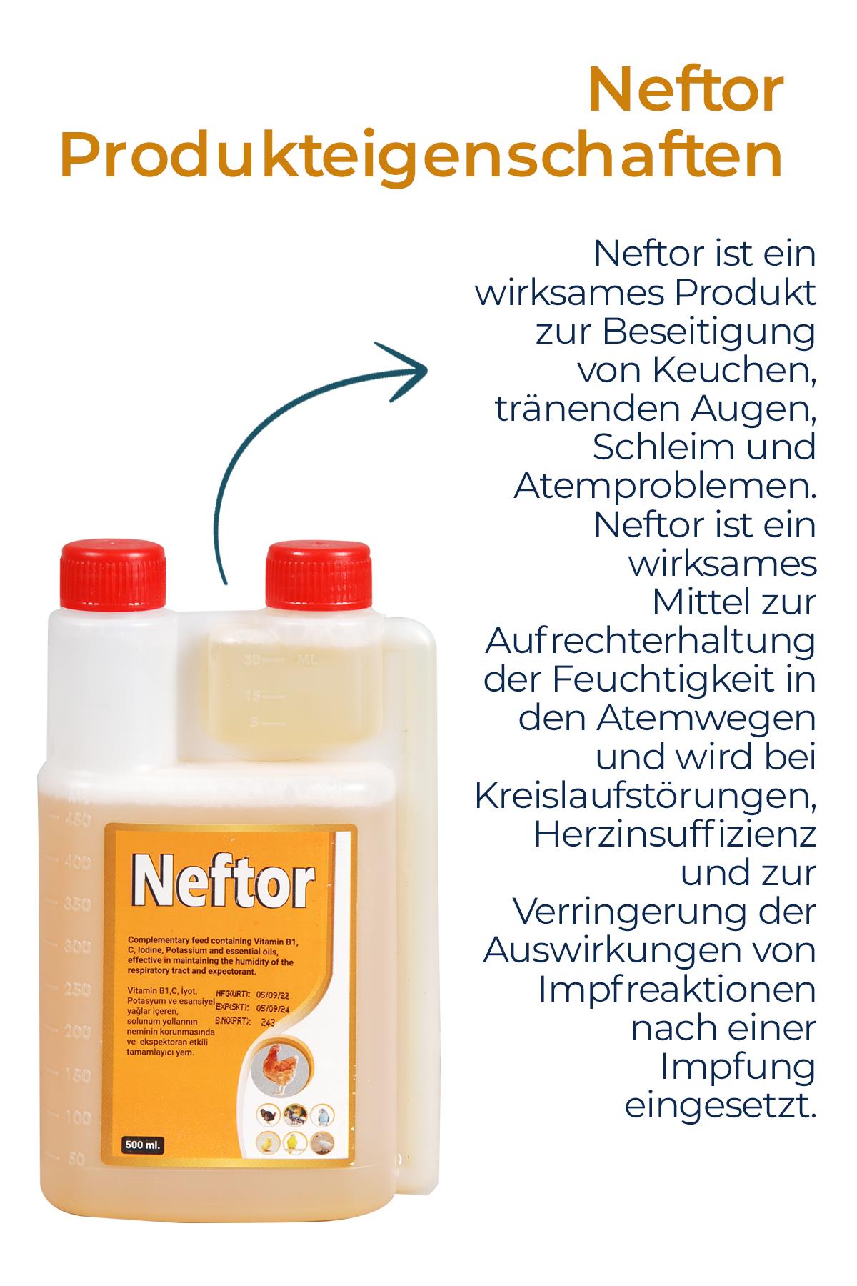 Geflügel 2er-Set 500ml Neftor Keuchhusten 500ml Alfamin Durchfall 