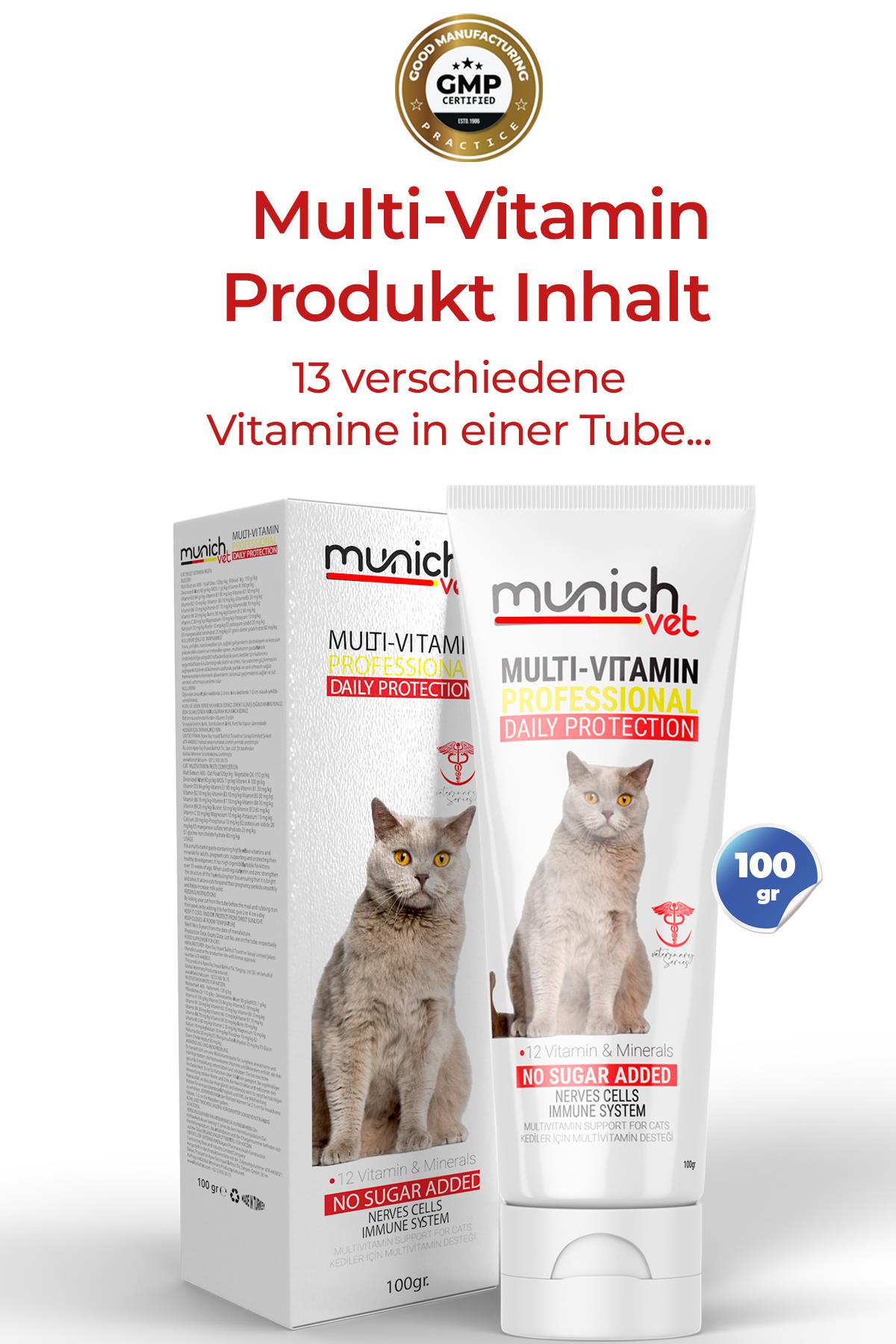 Katzenset mit 3 Biotin-Plus-Tropfen Multi-Vitamin-Malzpaste