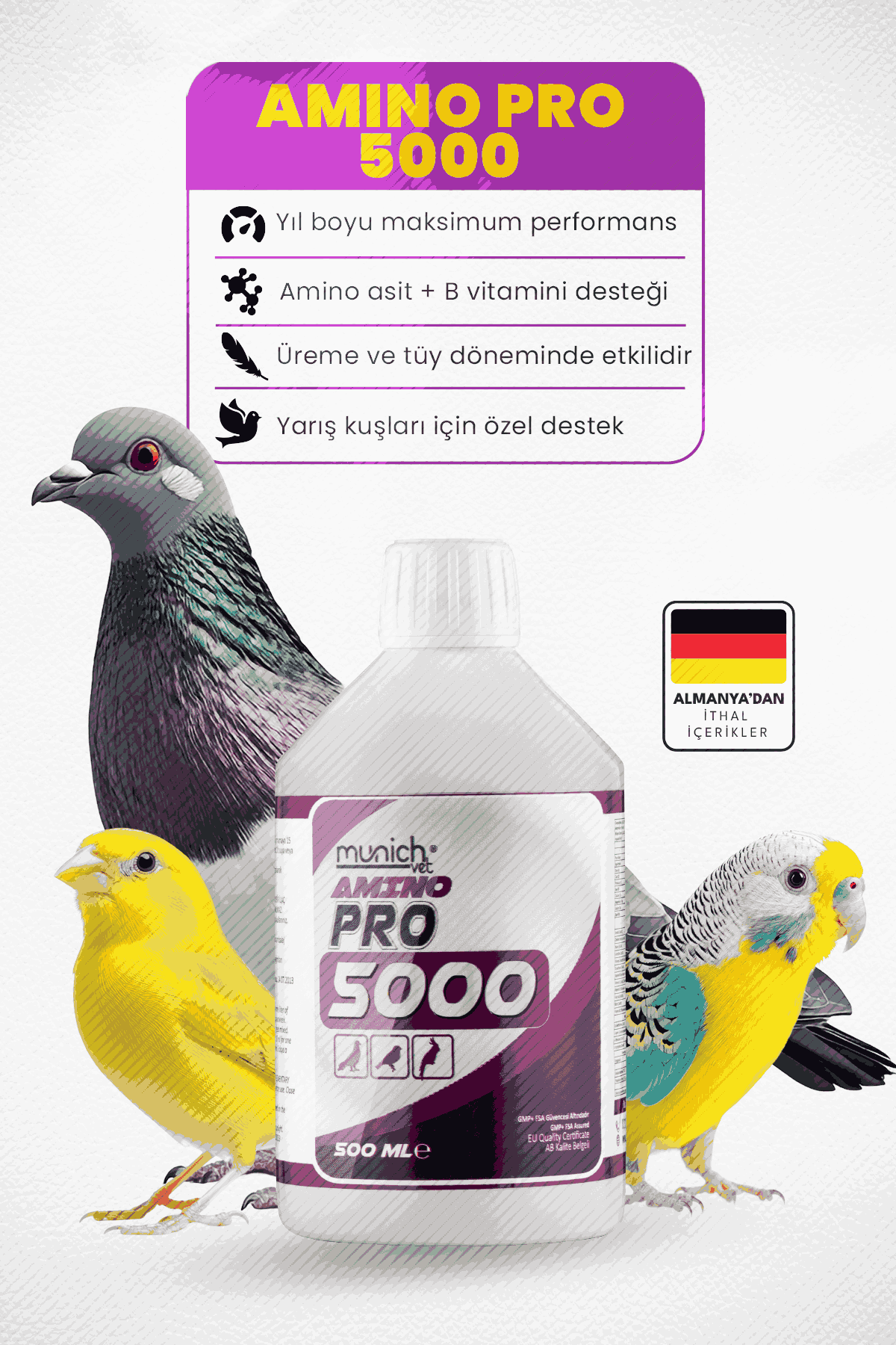 Munich Vet Amino Pro 5000 Amino Asit 500 ml