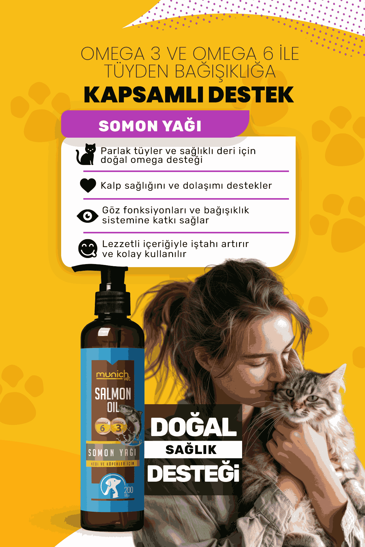 Munich Vet Balık Yağı Fish Oil 200 ml