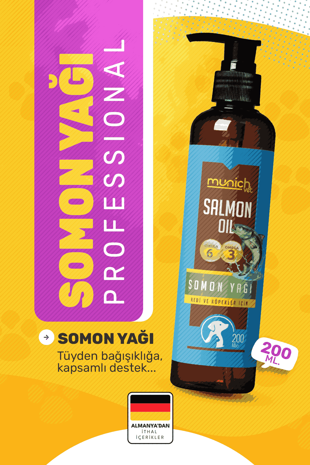 Munich Vet Balık Yağı Fish Oil 200 ml