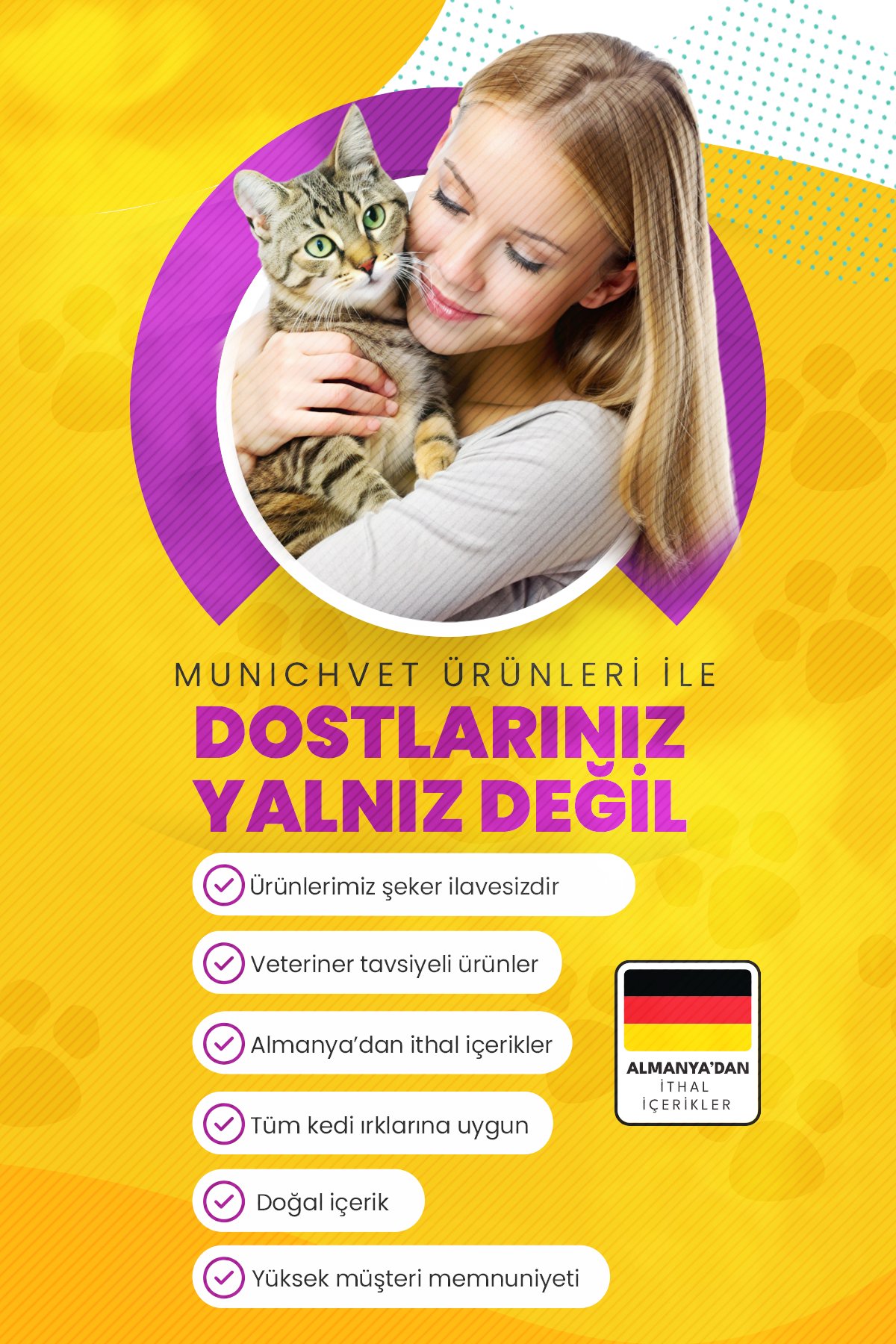 Munich Vet Biotine +Plus Tüy Dökülmesini Önleyen Damlası 100 ml