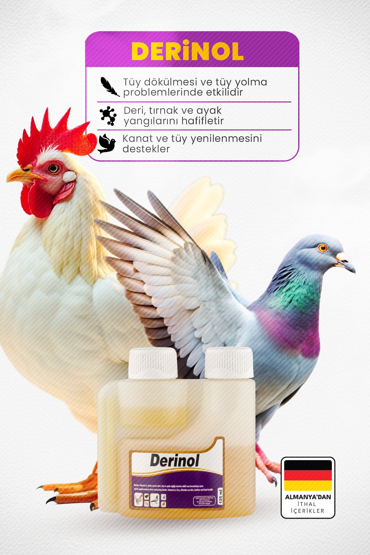 Munich Vet Derinol Tüy ve Deri Ürünü 125 ml