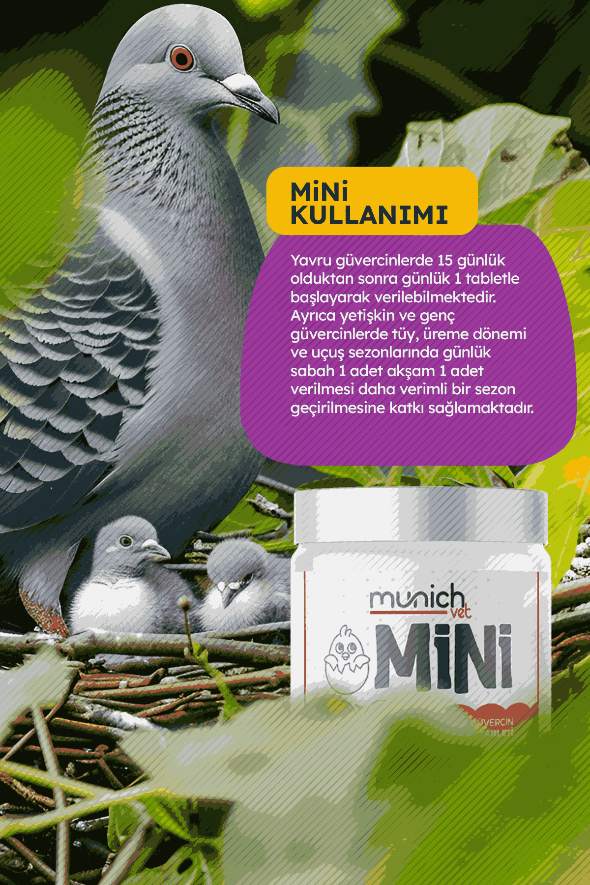 Munich Vet Mini Yavru Büyüme ve Gelişme Hapı 