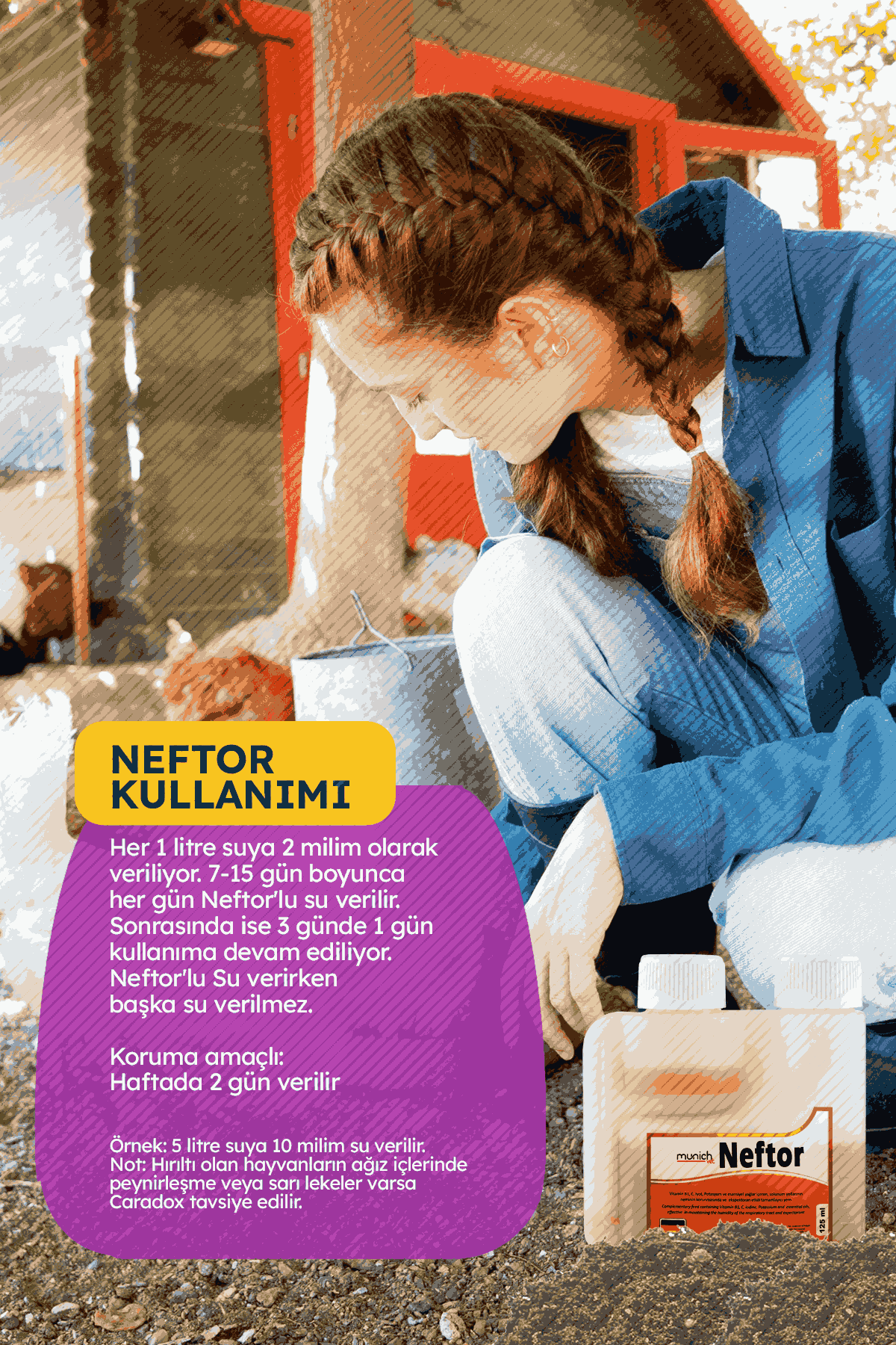 Munich Vet Neftor Hırıltı ve Balgam Ürünü 125 ml