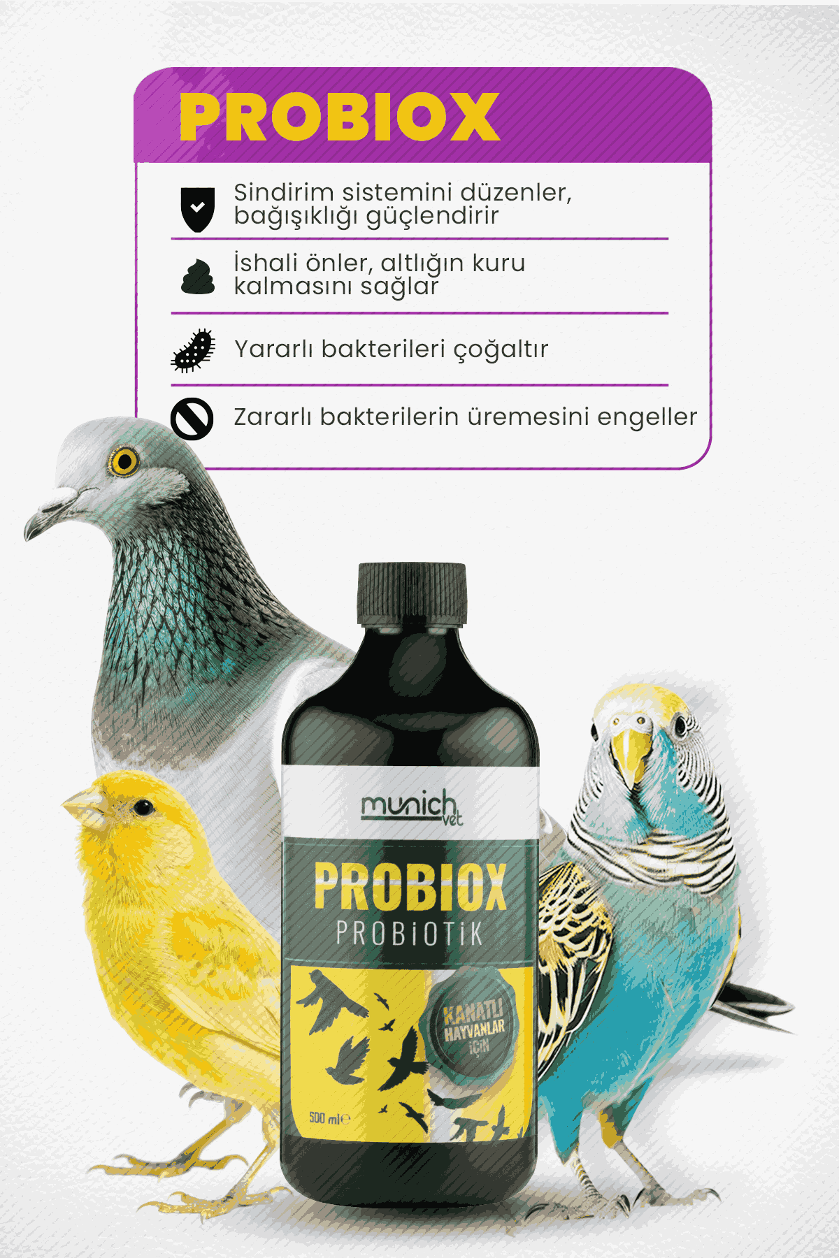 Munich Vet Probiox Sıvı Probiyotik 500 ml