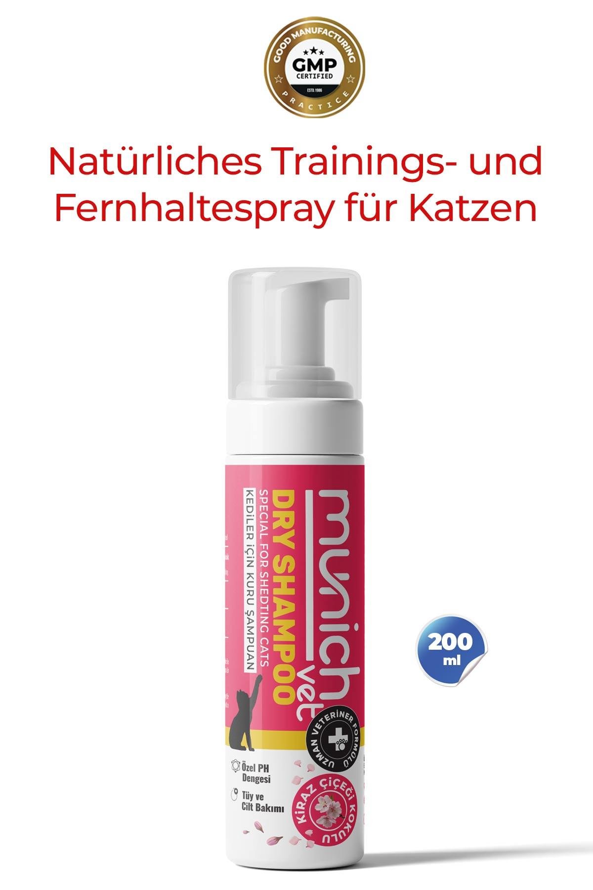 Munich Vet Trockenpflege-Shampoo mit Kirschblütenduft – 200 ml