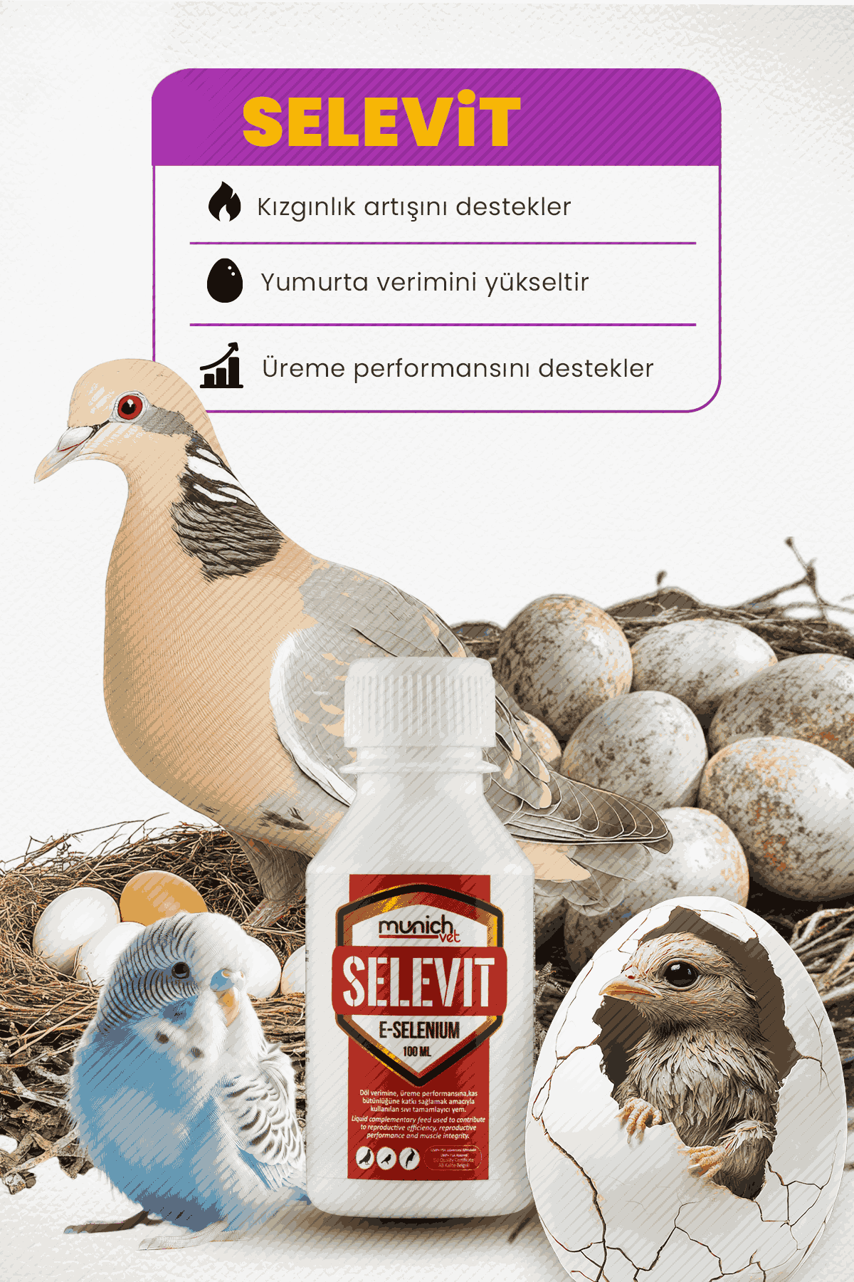Selevit Üreme Vitamini Selenyum + E Vitamini 100 ml