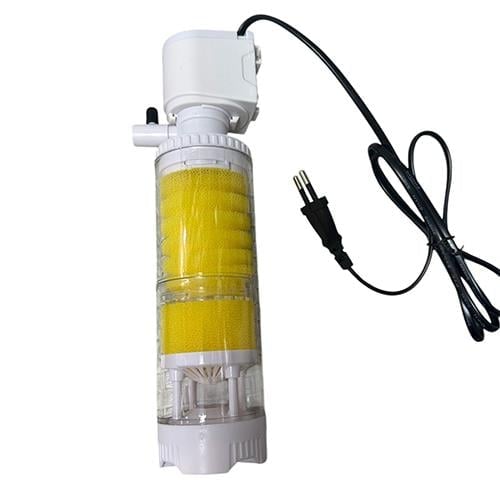 Jingye Akvaryum Şeffaf Silindir İç Filtre Beyaz 10W, 600L/H