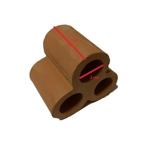 Karides 3'lü Boru Yuvalığı 7 cm