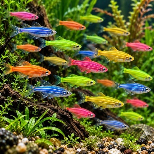 Karışık Danio Zebra 3 cm