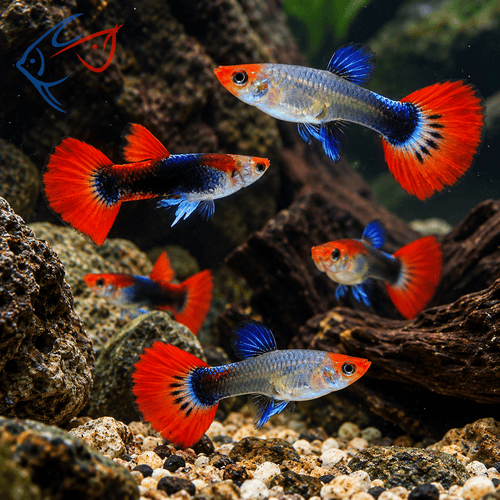 Red Tuxedo Koi 2 cm 1 Erkek 1 Dişi Satış