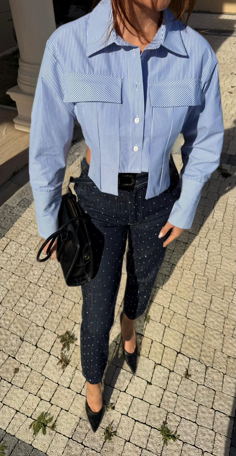 Boyfriend Taşlı Pantalon