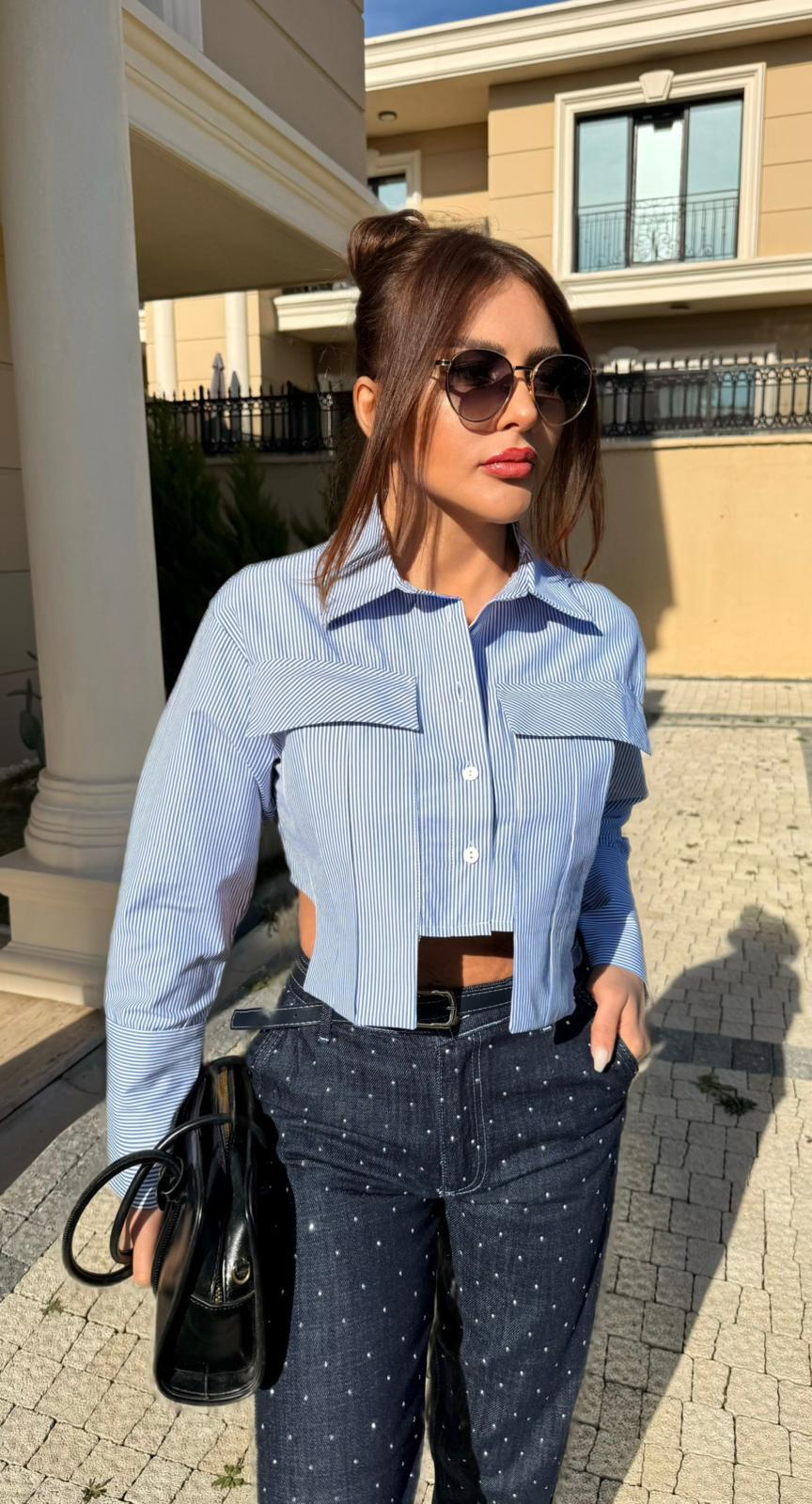 Boyfriend Taşlı Pantalon