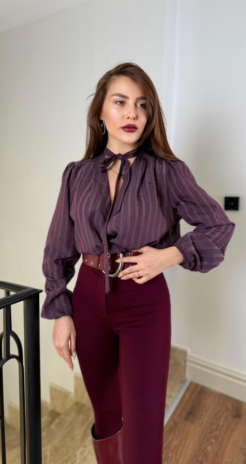 Çizgili Bluz
