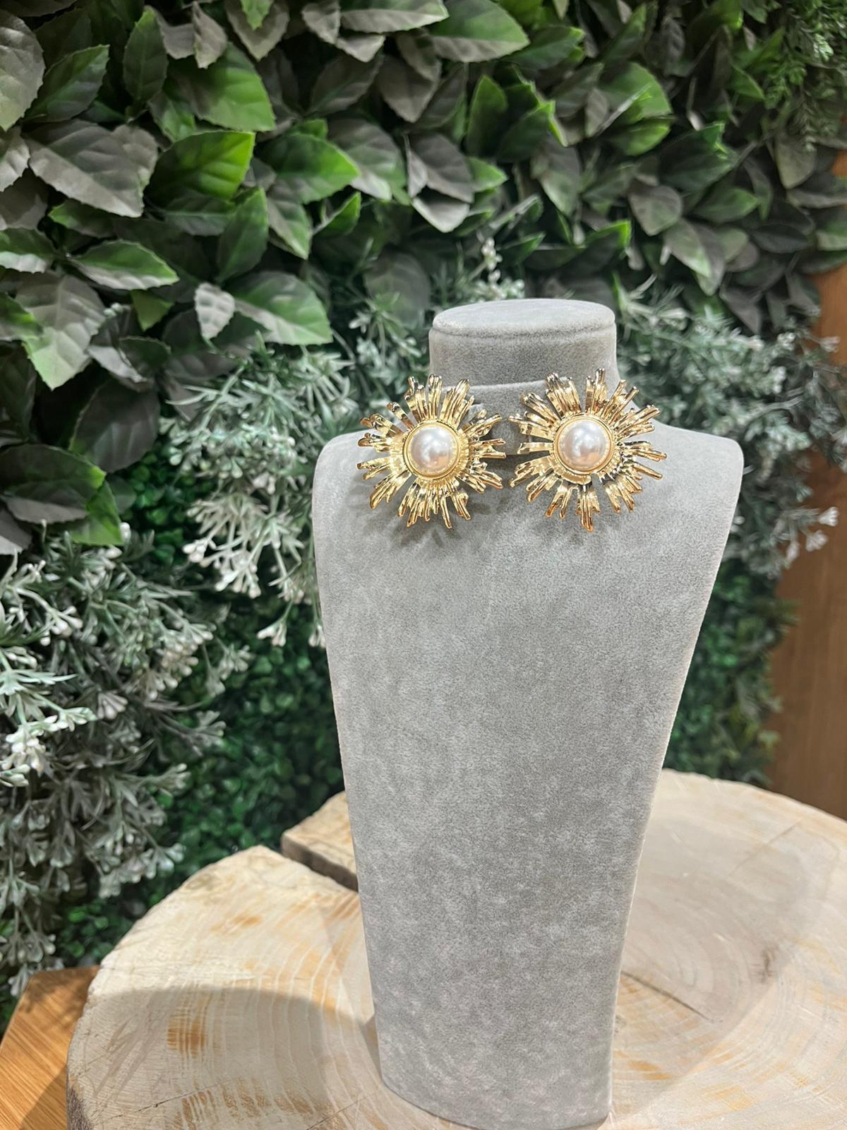 İNCİ TASARIM GOLD  KÜPE 