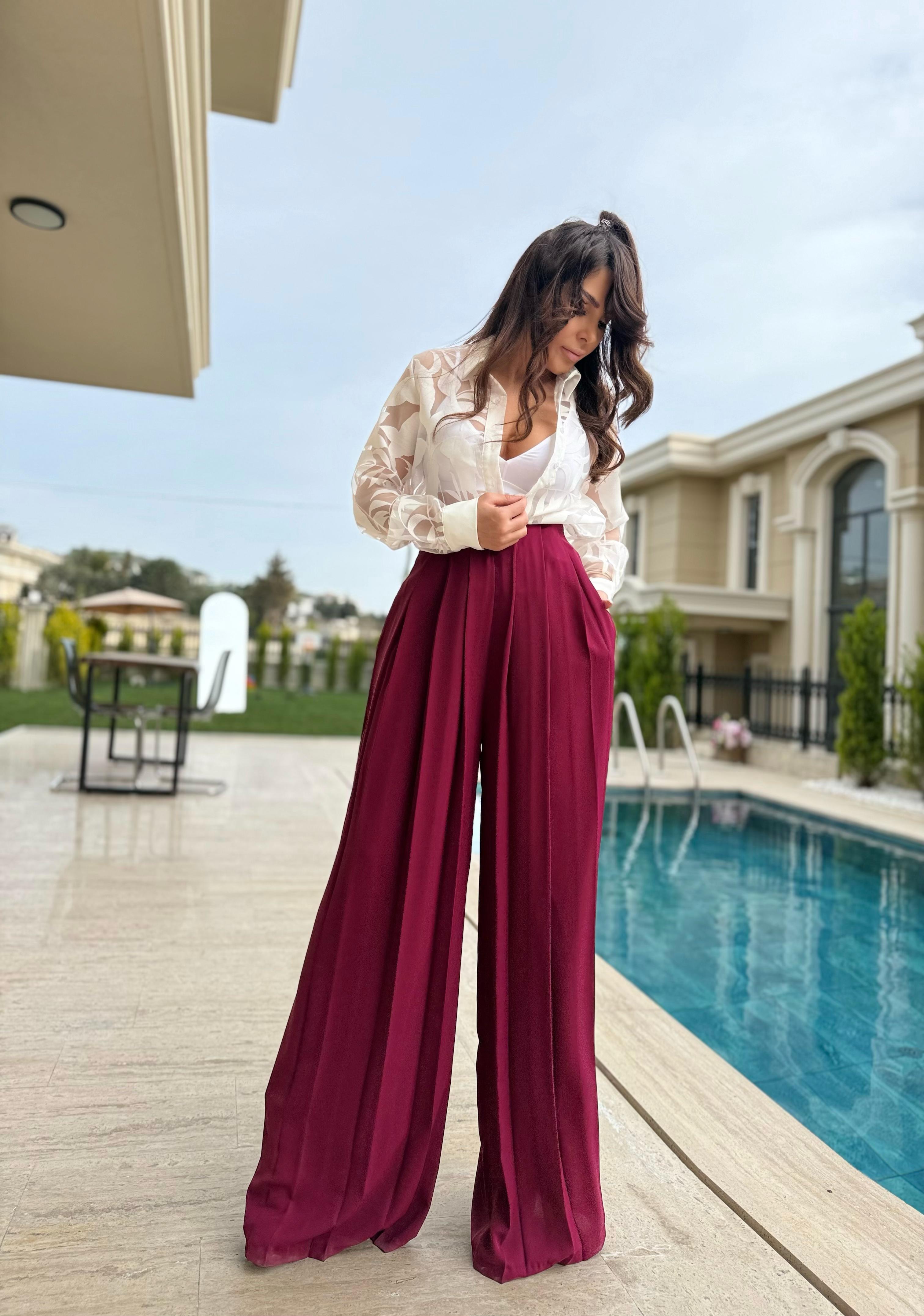 PİLELİ TASARIM PANTOLON 
