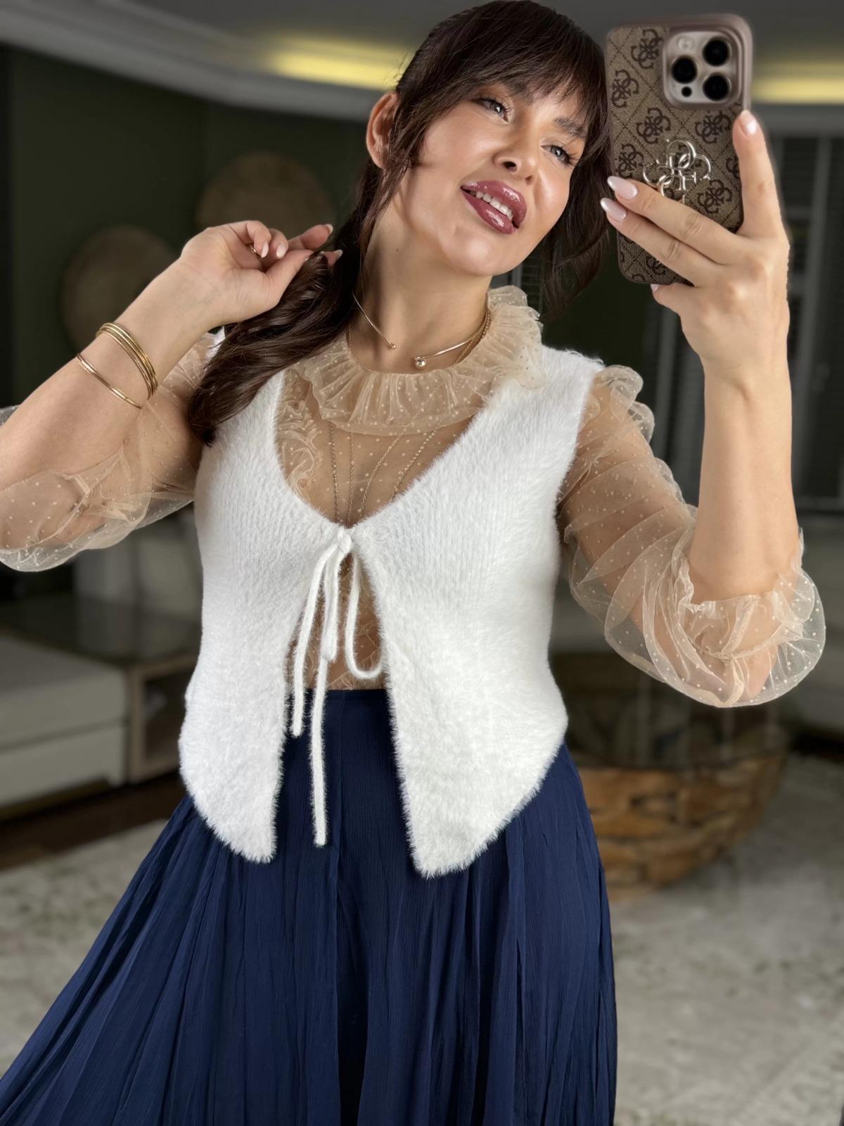 VLORY TASARIM TRİKO BLUZ